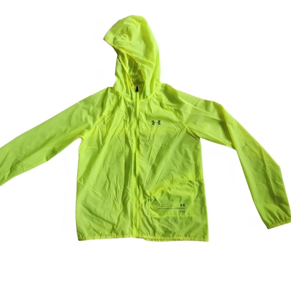 NEON GLOW🔥Under Armour Storm Packable Windbreaker Jacket